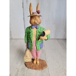 Dept 56 rabbits general store owner spring home decor vintage‎